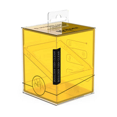 Ultimate Guard Boulder 100+ Clear Deck Case amber secure closure protects your deck.