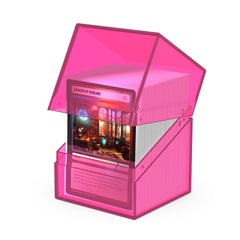 Ultimate Guard Boulder 100+ Clear Deck Case Rhodonite color accent on display