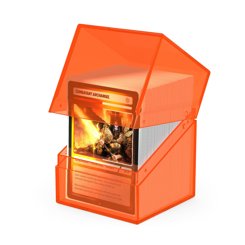Ultimate Guard Boulder 100+ Clear deck case stackable design: modular compatibility with other products.