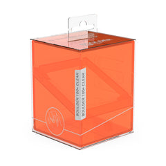 Ultimate Guard Boulder 100+ Clear deck case top view: clear lid showcases your collection.