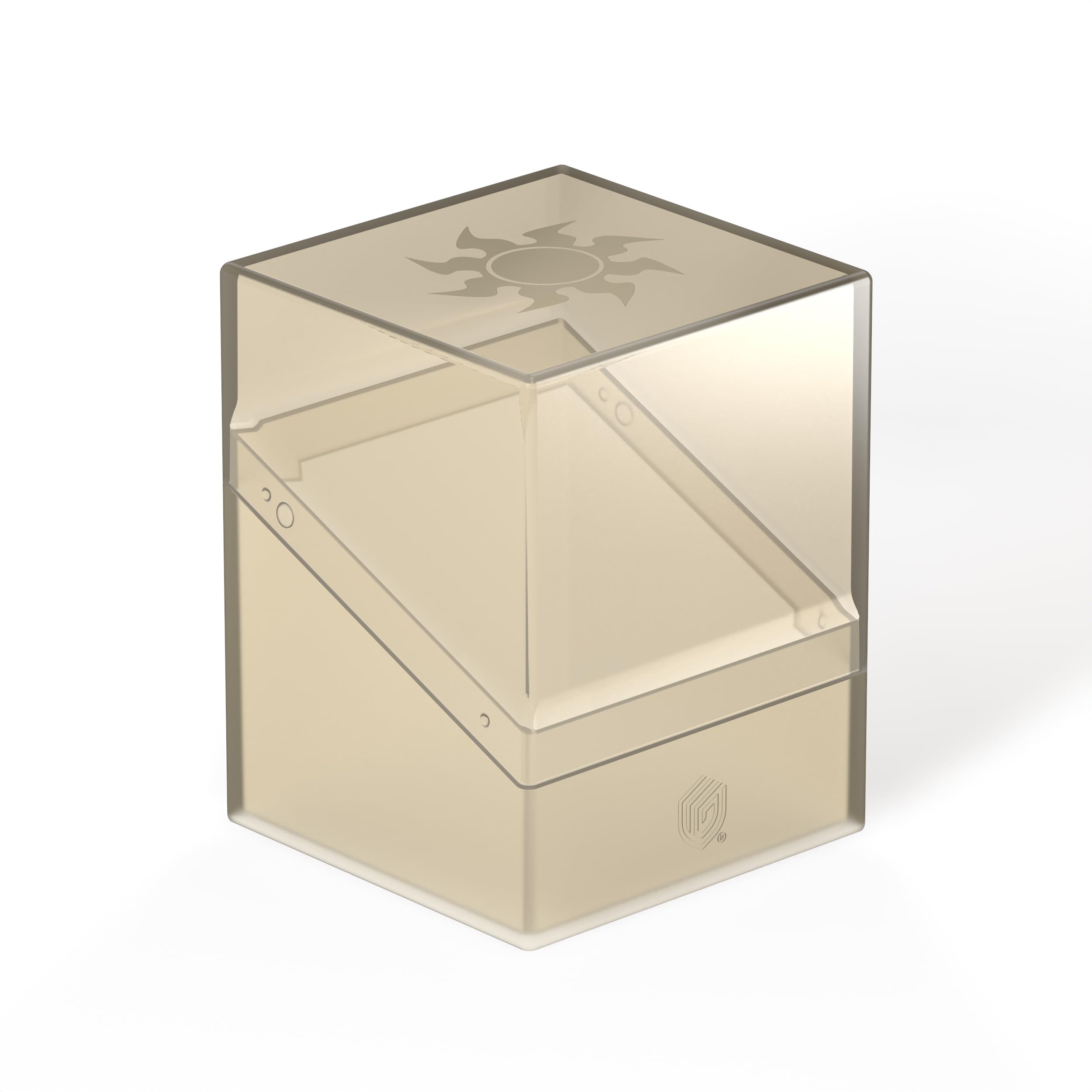 Ultimate Guard Boulder 100+ Hybrid top clear for pristine visibility of double-sleeved decks.