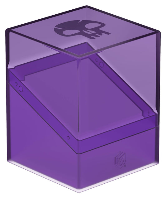 Ultimate Guard Boulder 100+ Hybrid top view with transparent lid for quick visibility.