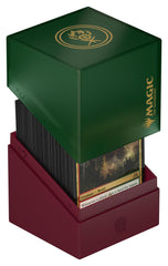 Ultimate Guard Boulder 100+ interior with sleeves shown for organized storage.