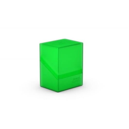 Ultimate Guard Boulder 80+ Classic emerald closed lid demonstrates secure transport.