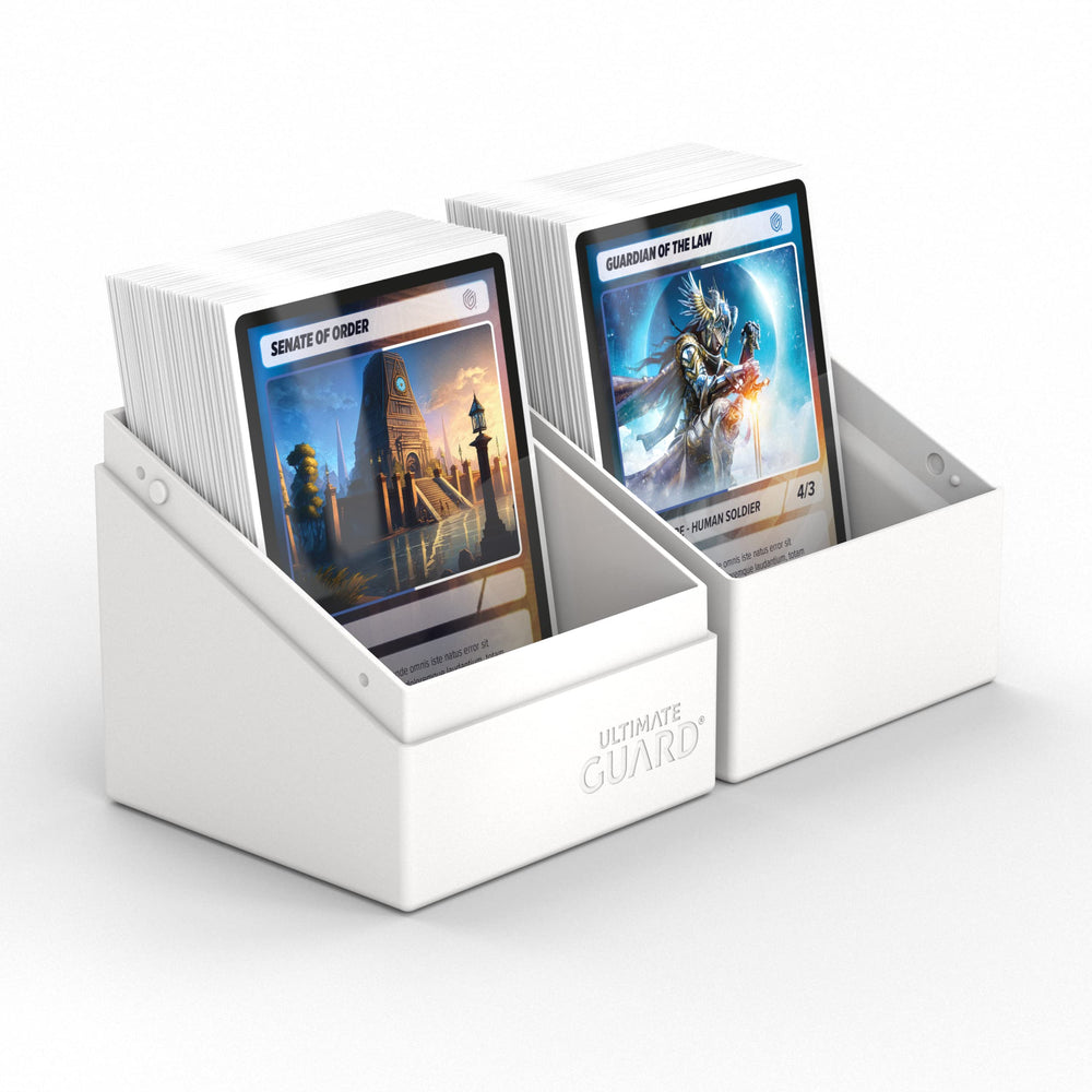 Ultimate Guard Boulder Solid 100+ deck case white dust-proof finish to protect content