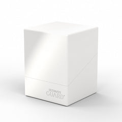 Ultimate Guard Boulder Solid 100+ deck case white sleeve-fit demonstration for standard cards