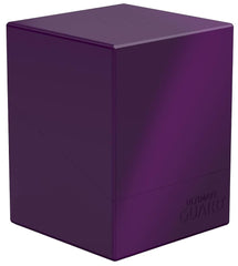 Ultimate Guard Boulder Solid 100+ purple deck case side view showing sturdy design