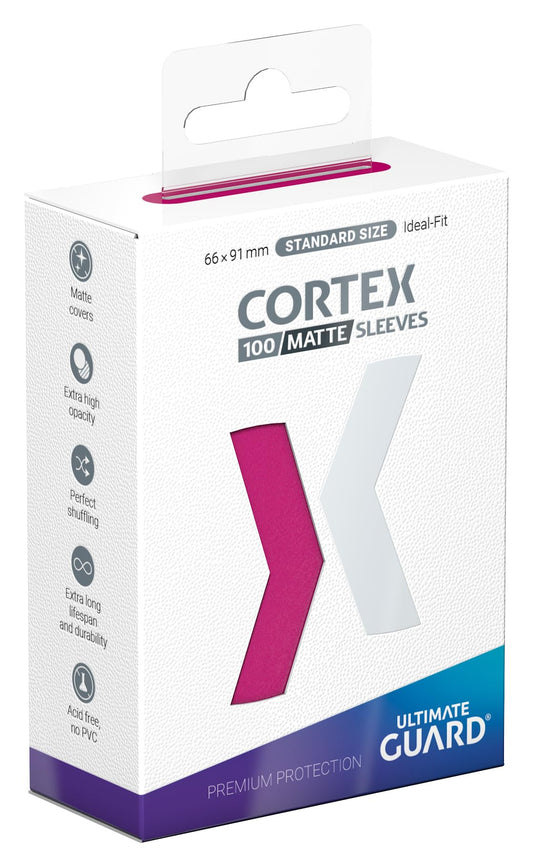 Ultimate Guard Cortex outer sleeves with matte finish reduce glare for easier viewing.
