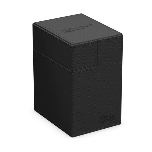 Ultimate Guard Flip'n'Tray 133+ deck case with dice tray in black for organized play.