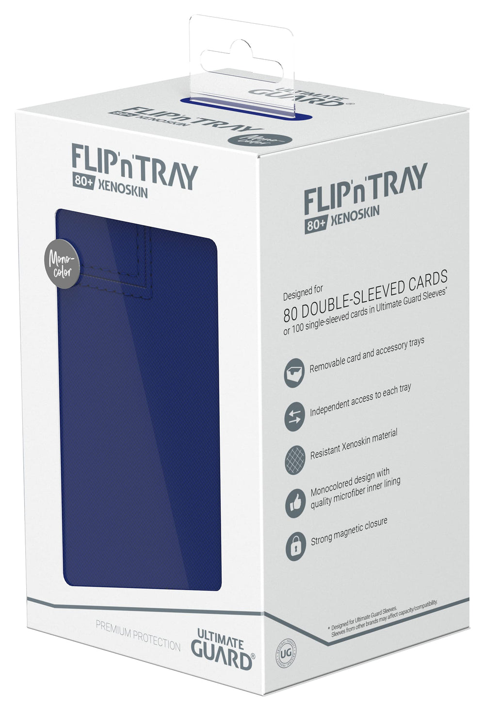 Ultimate Guard Flip'n'Tray 80+ designed for 80 double-sleeved cards