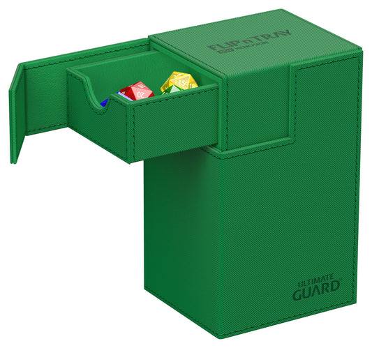 Ultimate Guard Flip'n'Tray 80+ interior with separated trays for organized storage