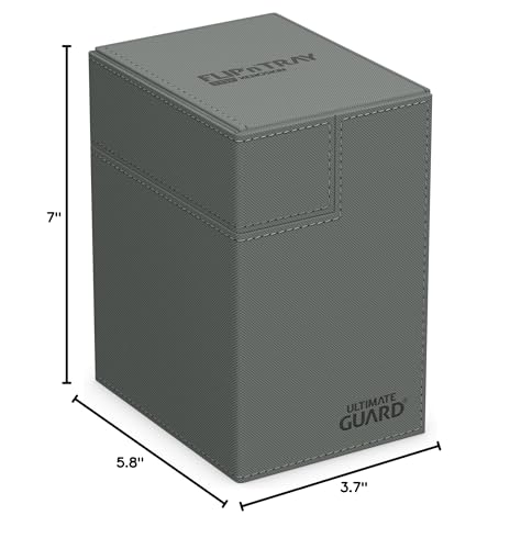 Ultimate Guard grey-exterior finish complements gear and travel setups.
