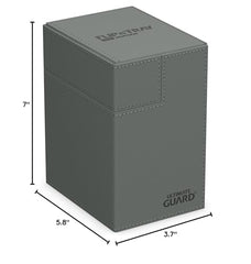 Ultimate Guard grey-exterior finish complements gear and travel setups.
