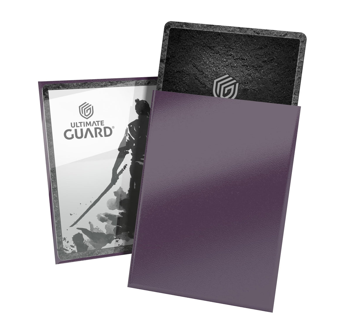 Ultimate Guard Katana Sleeves Iris Bloom back, crystal-clear visibility for tournament play.