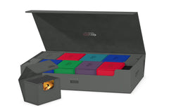 Grey colorway with magnetic closure for secure transport.