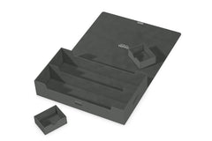 Removable inner lining keeps sleeves clean and cards pristine.