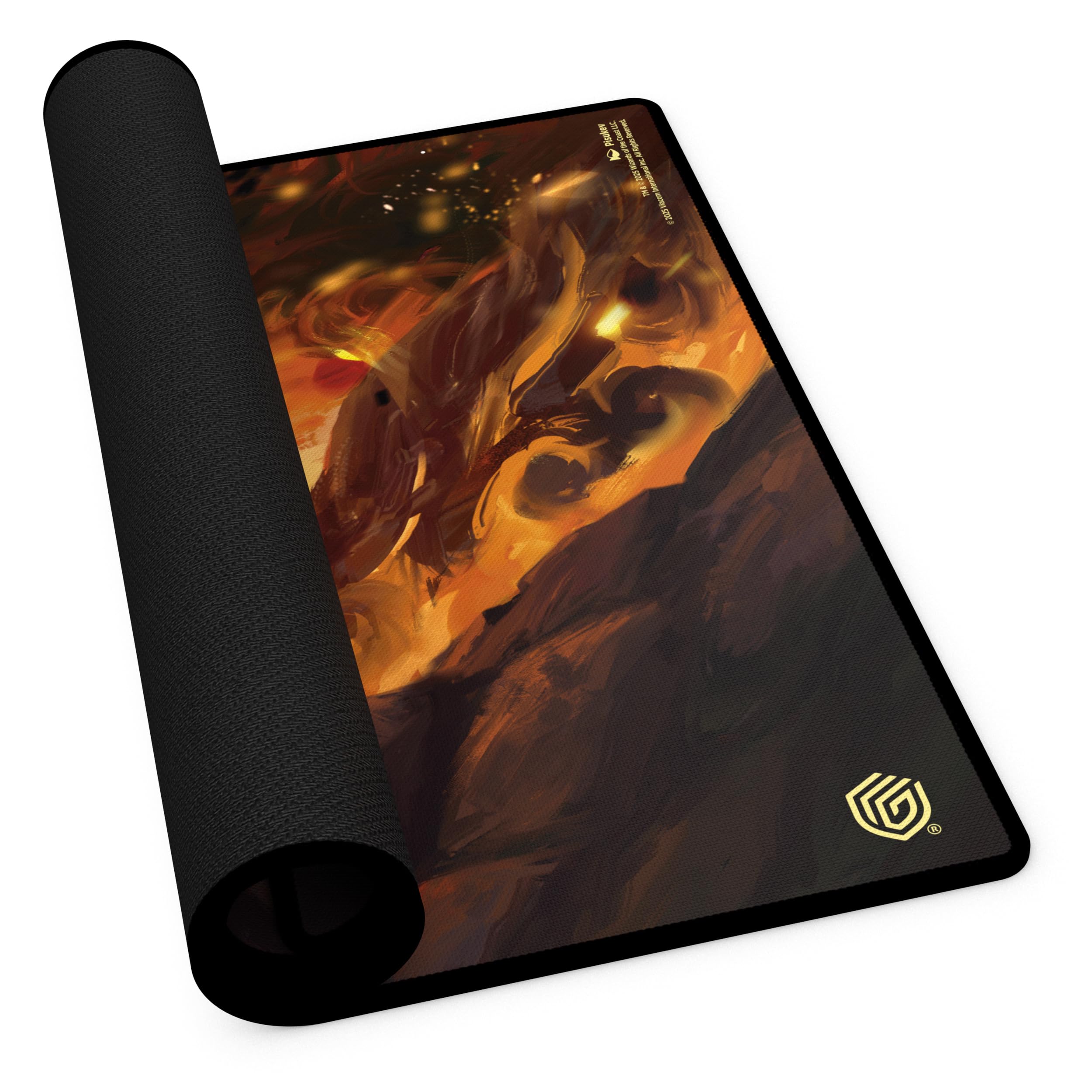 Anti-slip underside of Ultimate Guard Play-Mat keeps cards secure during MTG.