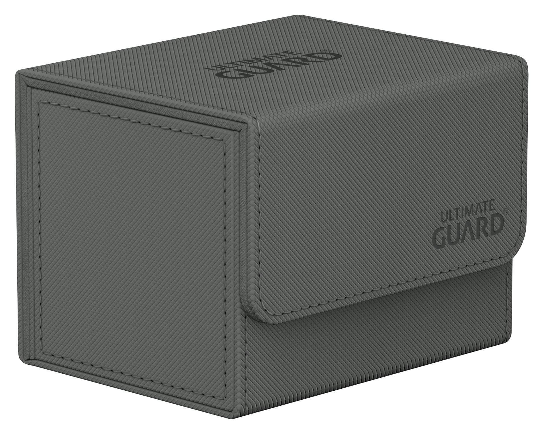 Ultimate Guard Sidewinder 100+ with grey magnetic closure for secure card transport.