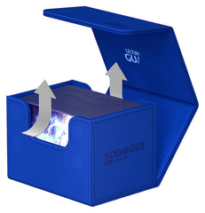 Ultimate Guard Sidewinder 100 double-sleeved capacity supports organized deck storage.