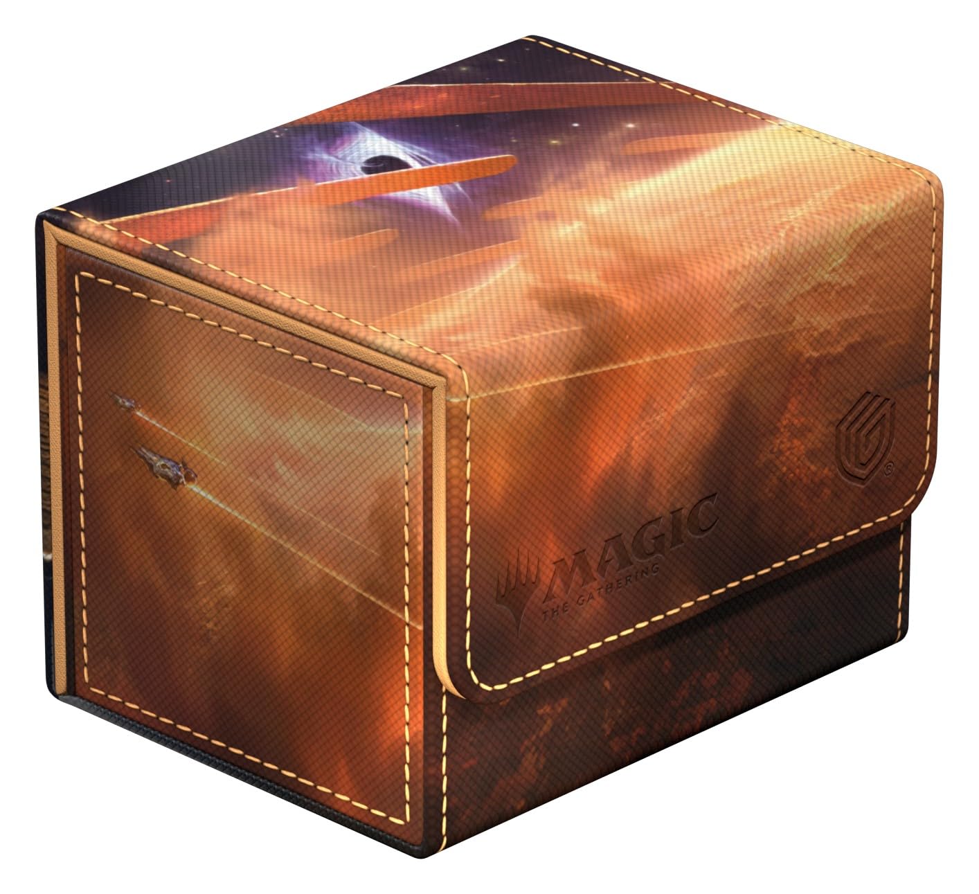 Ultimate Guard Sidewinder 100+ MTG, front view, Xenoskin durability and vivid artwork.
