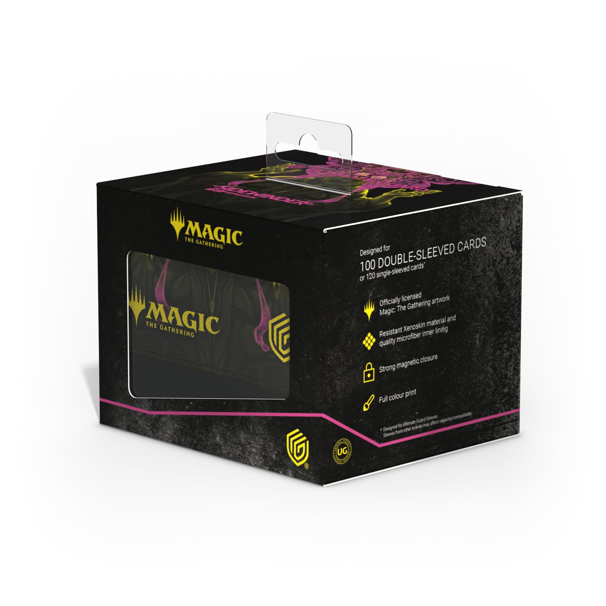 Compatibility with Ultimate Guard sleeves for reliable card storage