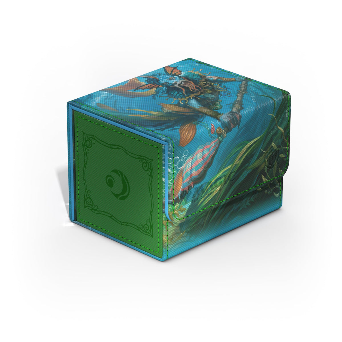 Ultimate Guard Sidewinder 100+ Xenoskin front view showing durable construction and Lorwyn Eclipsed artwork.