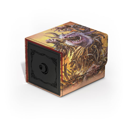 Ultimate Guard Sidewinder 100+ Xenoskin front view with protective, vibrant Lorwyn Eclipsed art