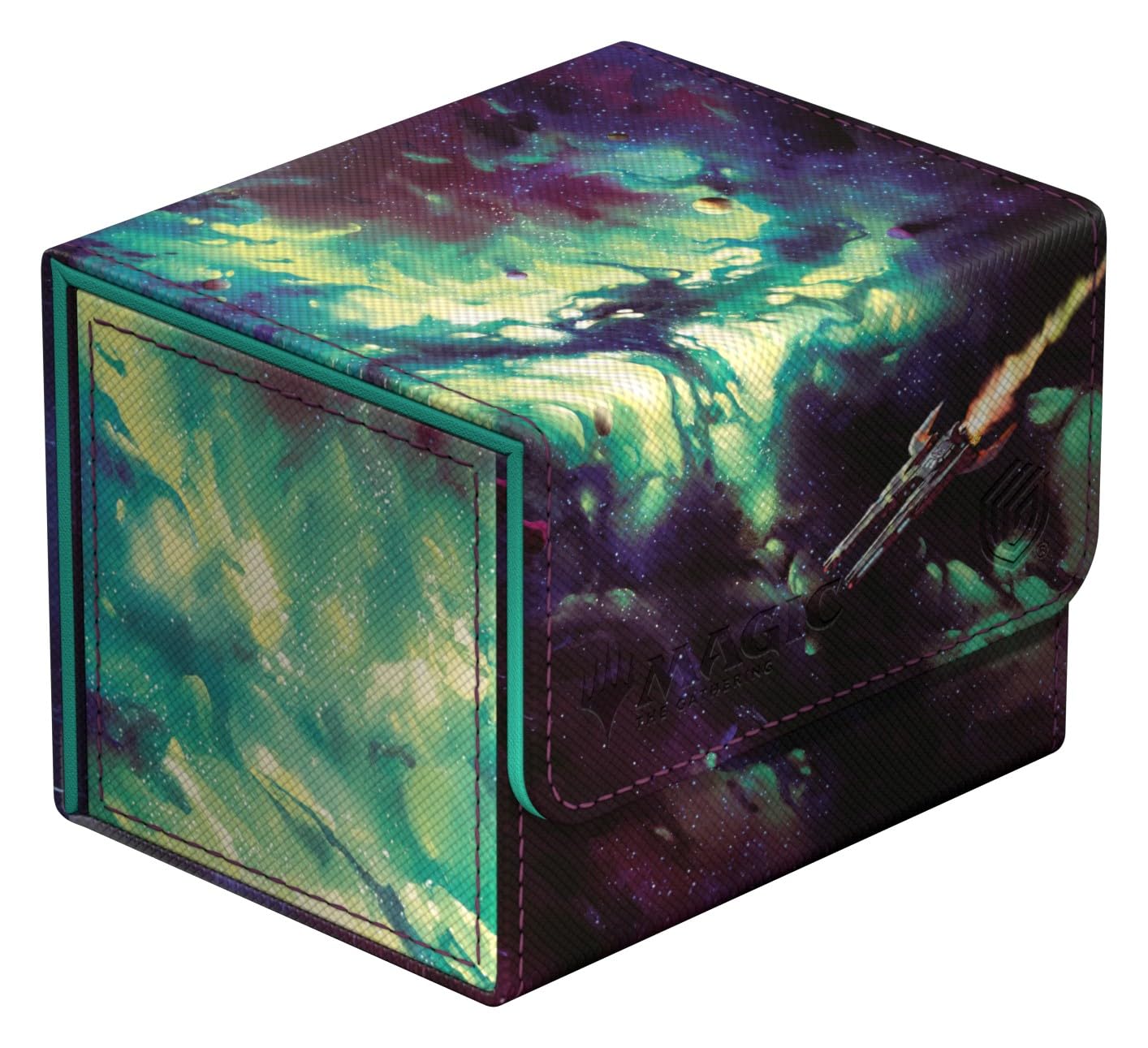 Ultimate Guard Sidewinder 100+ Xenoskin deck case front view with full-color MTG artwork.