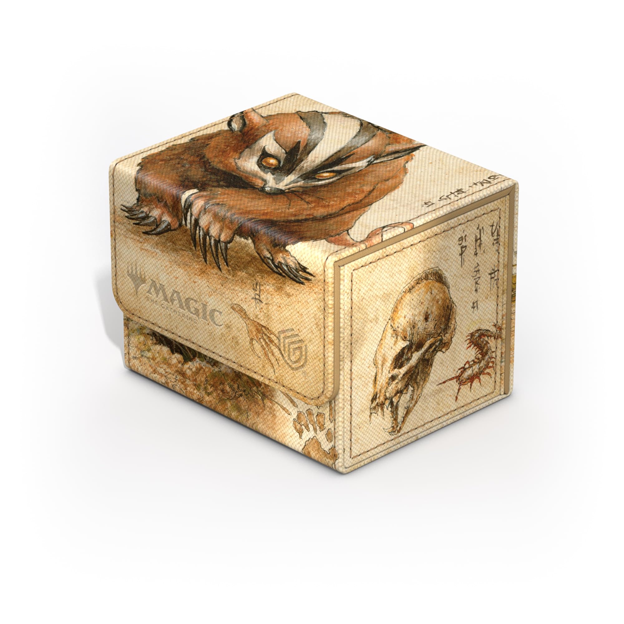 Ultimate Guard Sidewinder 100+ Xenoskin magnetic closure keeps decks secure during transport.