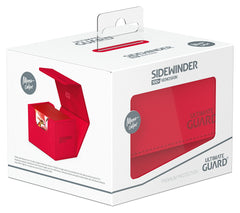 Interior space of Ultimate Guard Sidewinder 100+ showing capacity for 100 double-sleeved cards