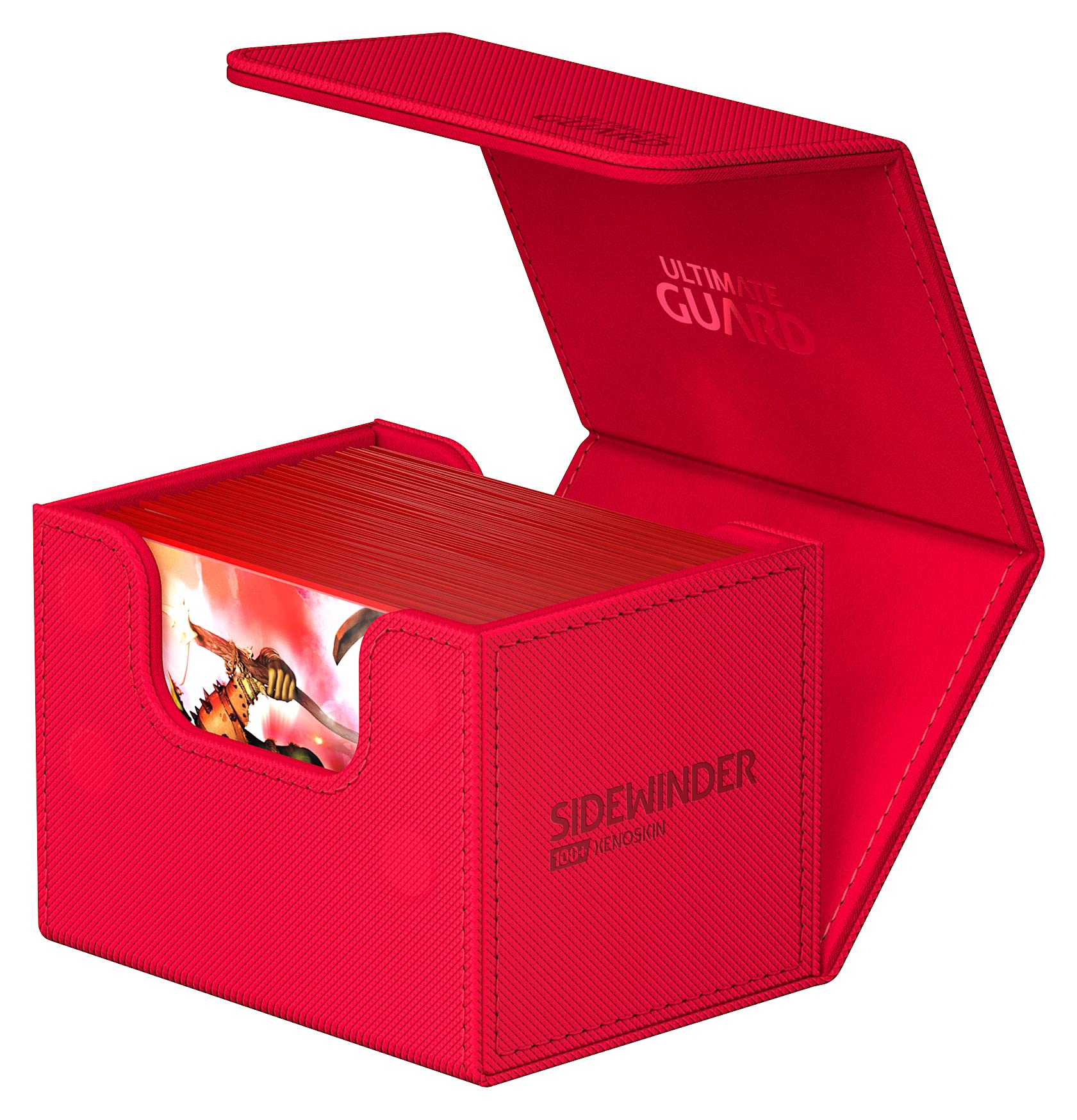 Close-up of magnetic closure on Ultimate Guard Sidewinder 100+ for card security during travel