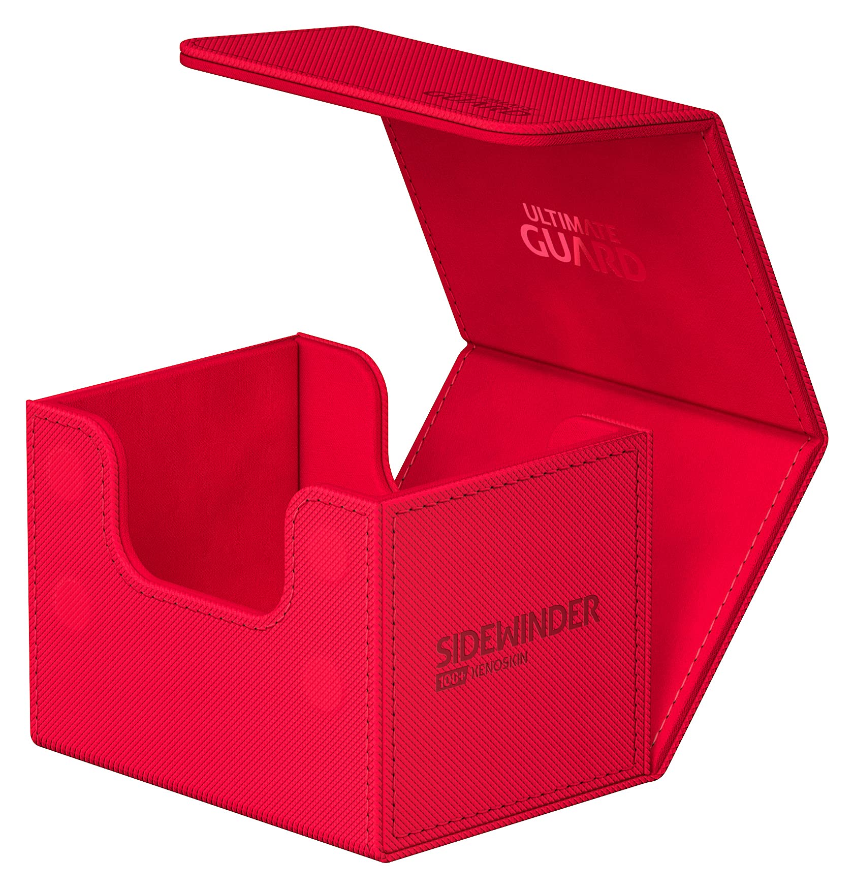Interior microfiber lining of Ultimate Guard Sidewinder 100+ protecting card faces