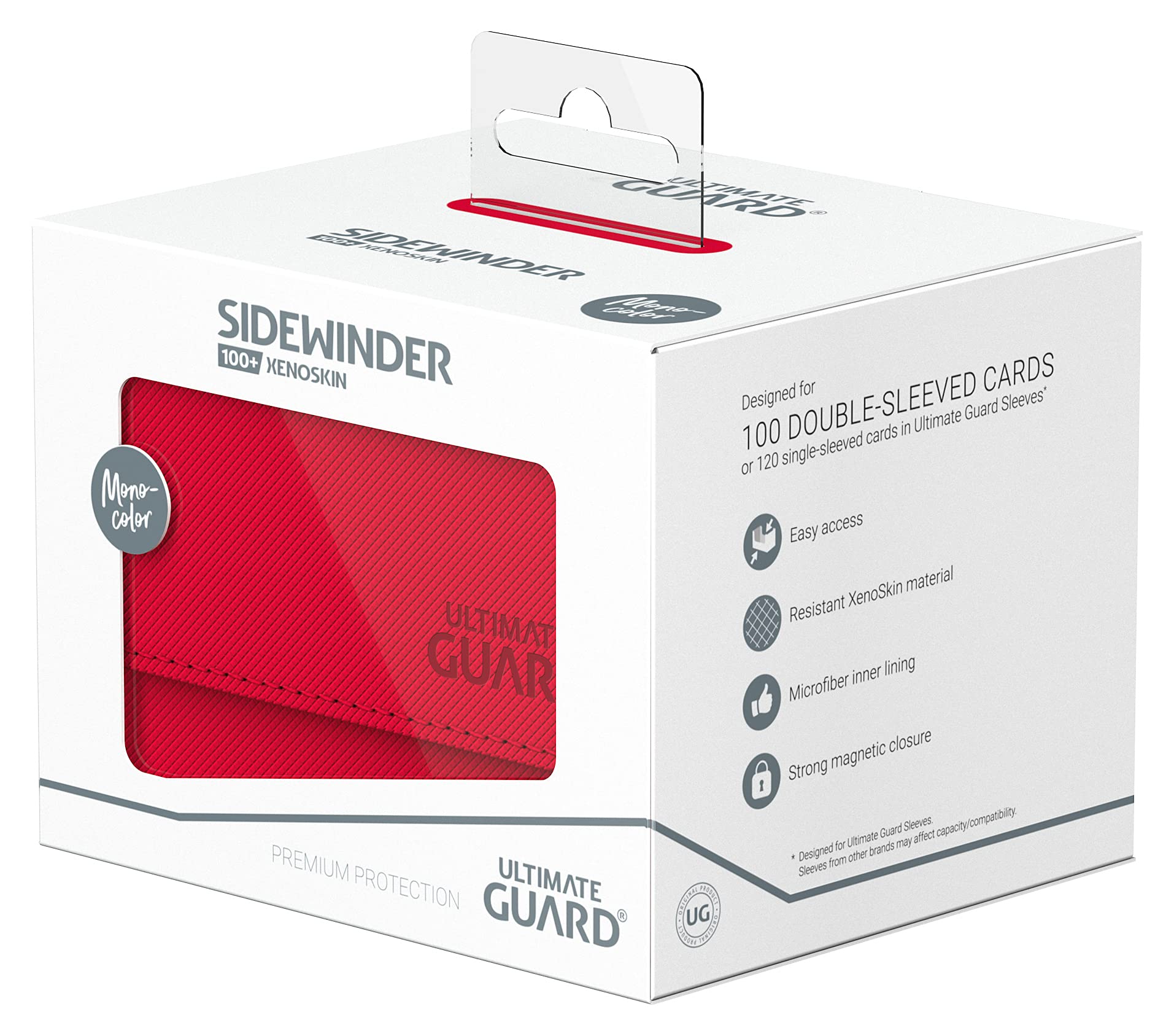 Modular setup of Ultimate Guard Sidewinder 100+ with other organizers