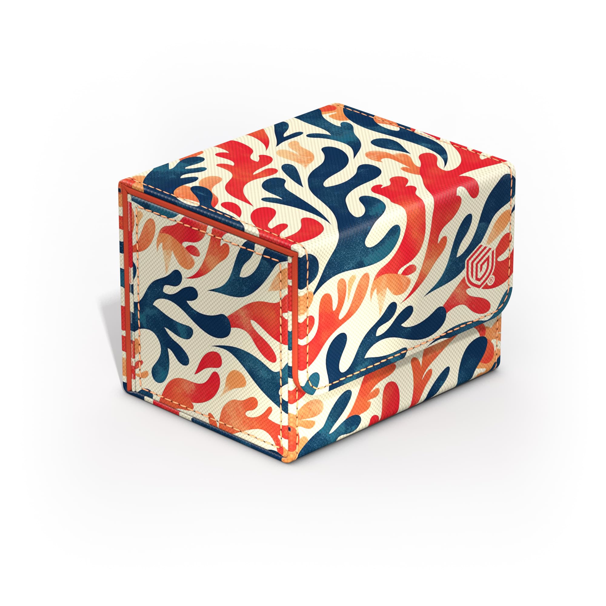 Ultimate Guard Sidewinder 100+ coral cover protects cards during travel.