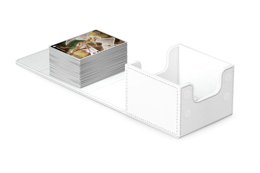 Ultimate Guard Sidewinder 133+ magnetic closure securing double-sleeved cards.