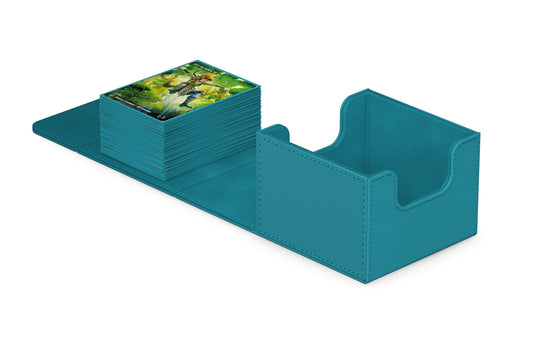 Ultimate Guard Sidewinder 133+ petrol deck box with magnetic closure for secure transport