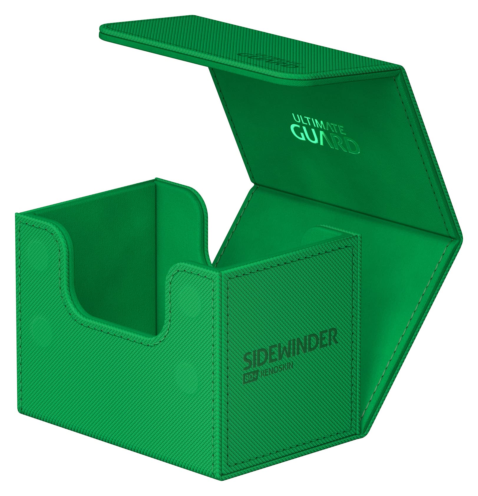 Sidewinder 80+ holds up to 80 double-sleeved cards securely.