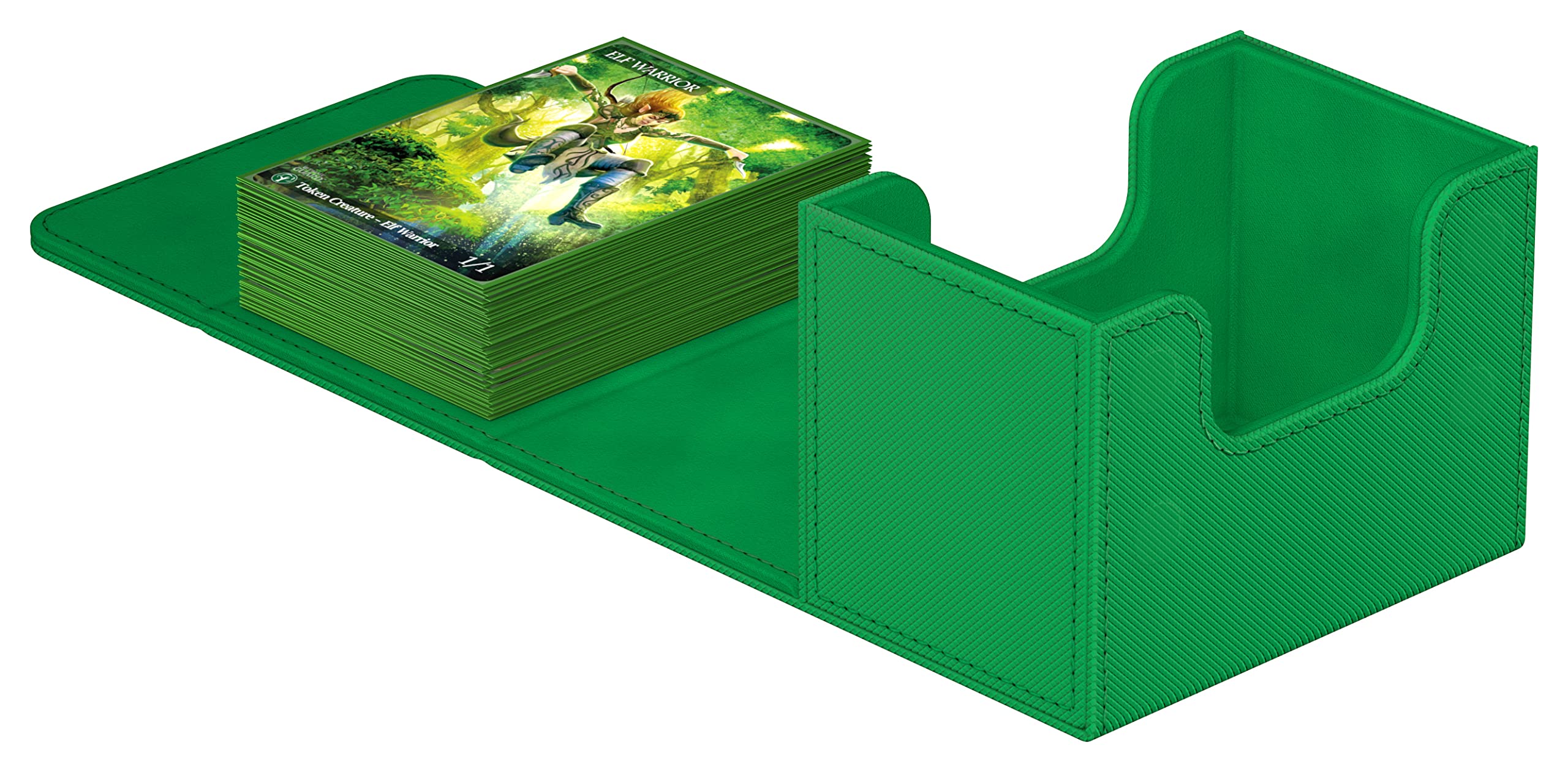 Ultimate Guard Sidewinder 80+ magnetic closure secures cards during travel.