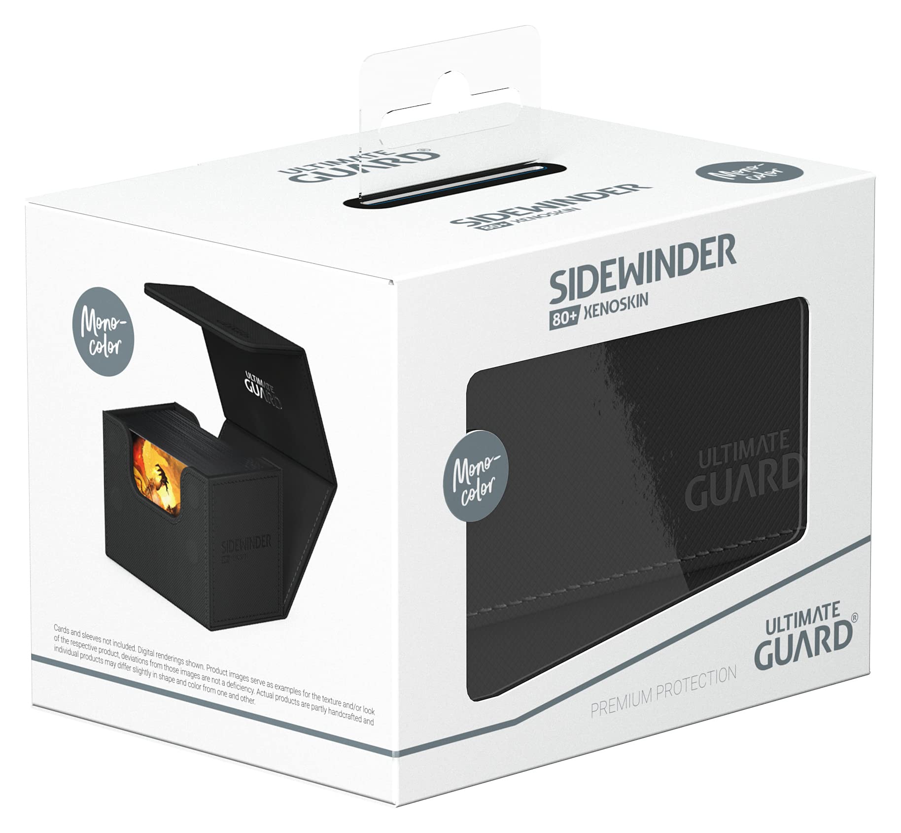 Ultimate Guard Sidewinder black compact design for travel and storage.