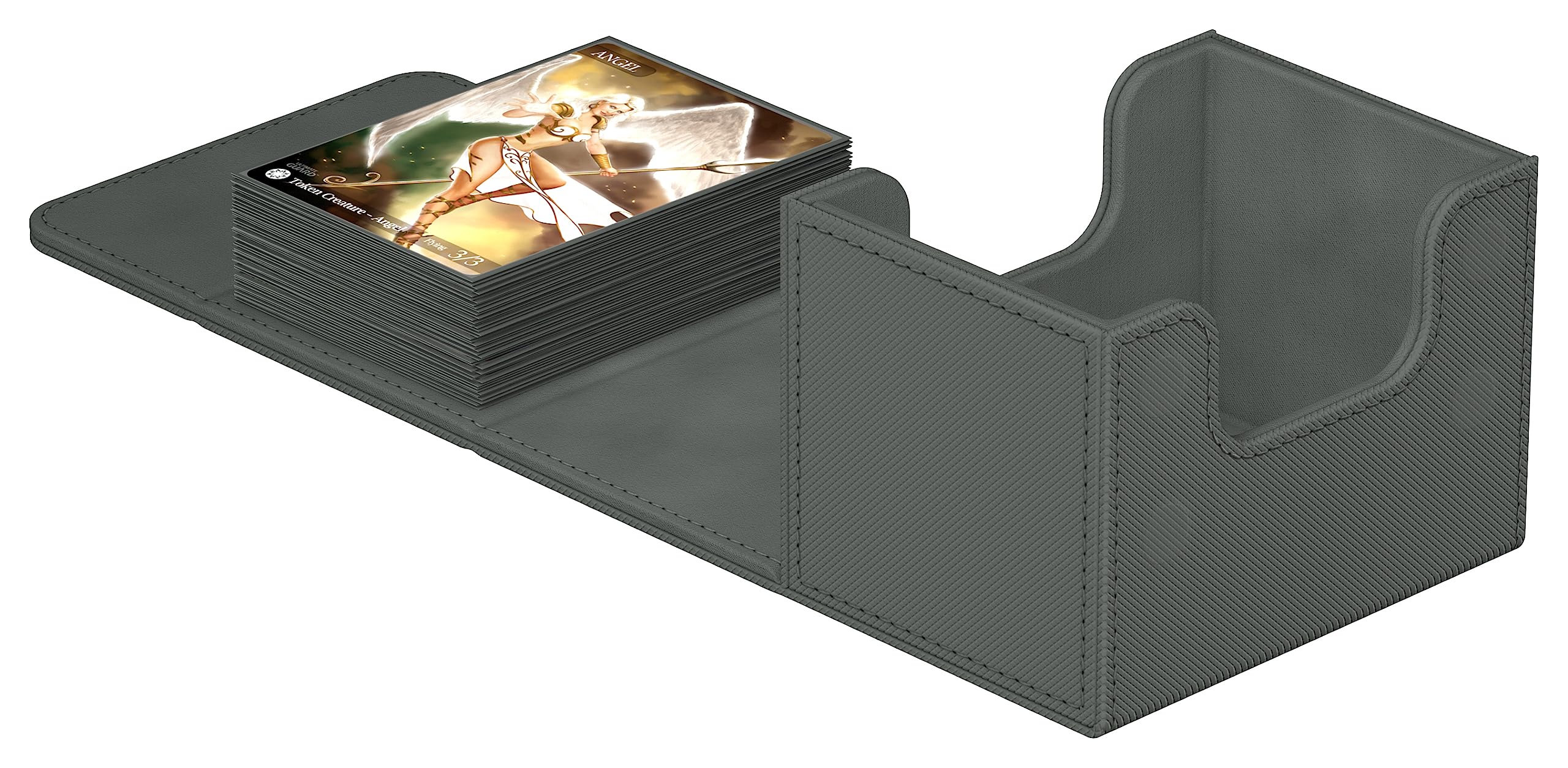 Ultimate Guard Sidewinder interior microfiber lining cushions cards and prevents scratches.