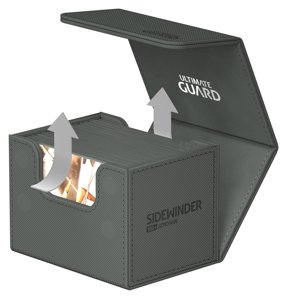 Ultimate Guard Sidewinder magnetic closure close-up showing secure seal.
