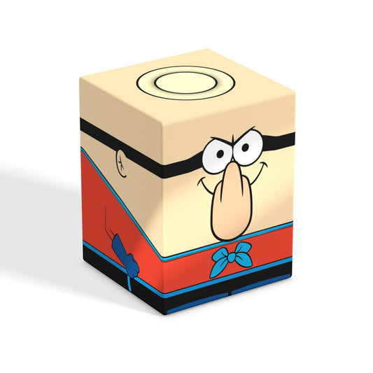 Ultimate Guard Squaroes Boulder 100+ front view showing secure closure for safe transport