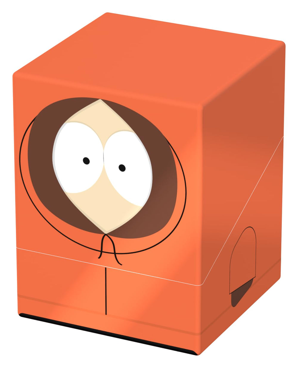 Ultimate Guard Squaroes Boulder 100+ Kenny, side view highlighting compact shape for travel and display.