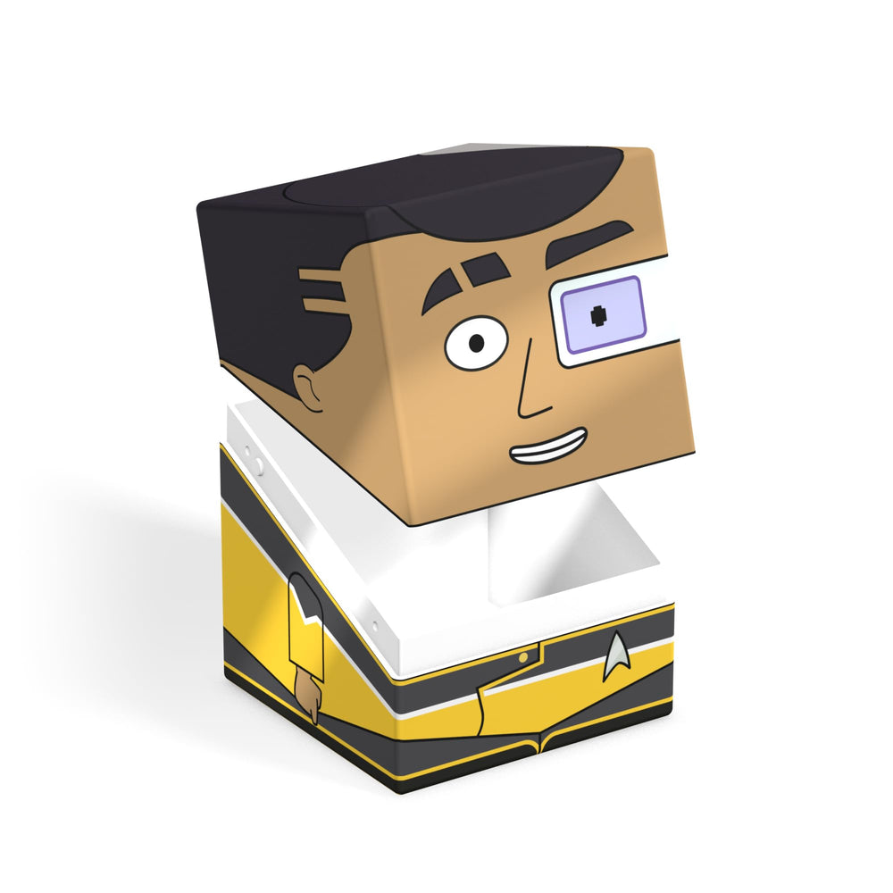 Ultimate Guard Squaroes Boulder 100+ open lid, easy access to double- or single-sleeved cards.