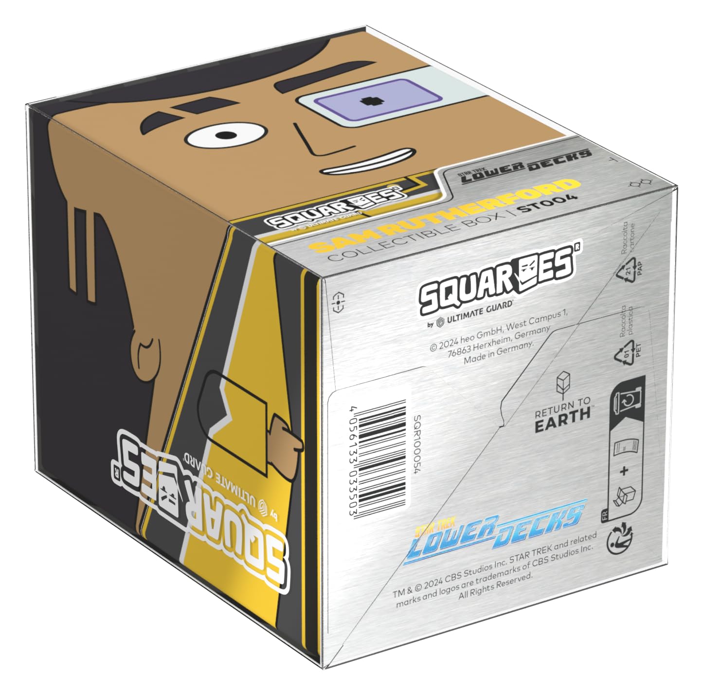 Ultimate Guard Squaroes Boulder 100+ Star Trek art, travel-friendly deck box.