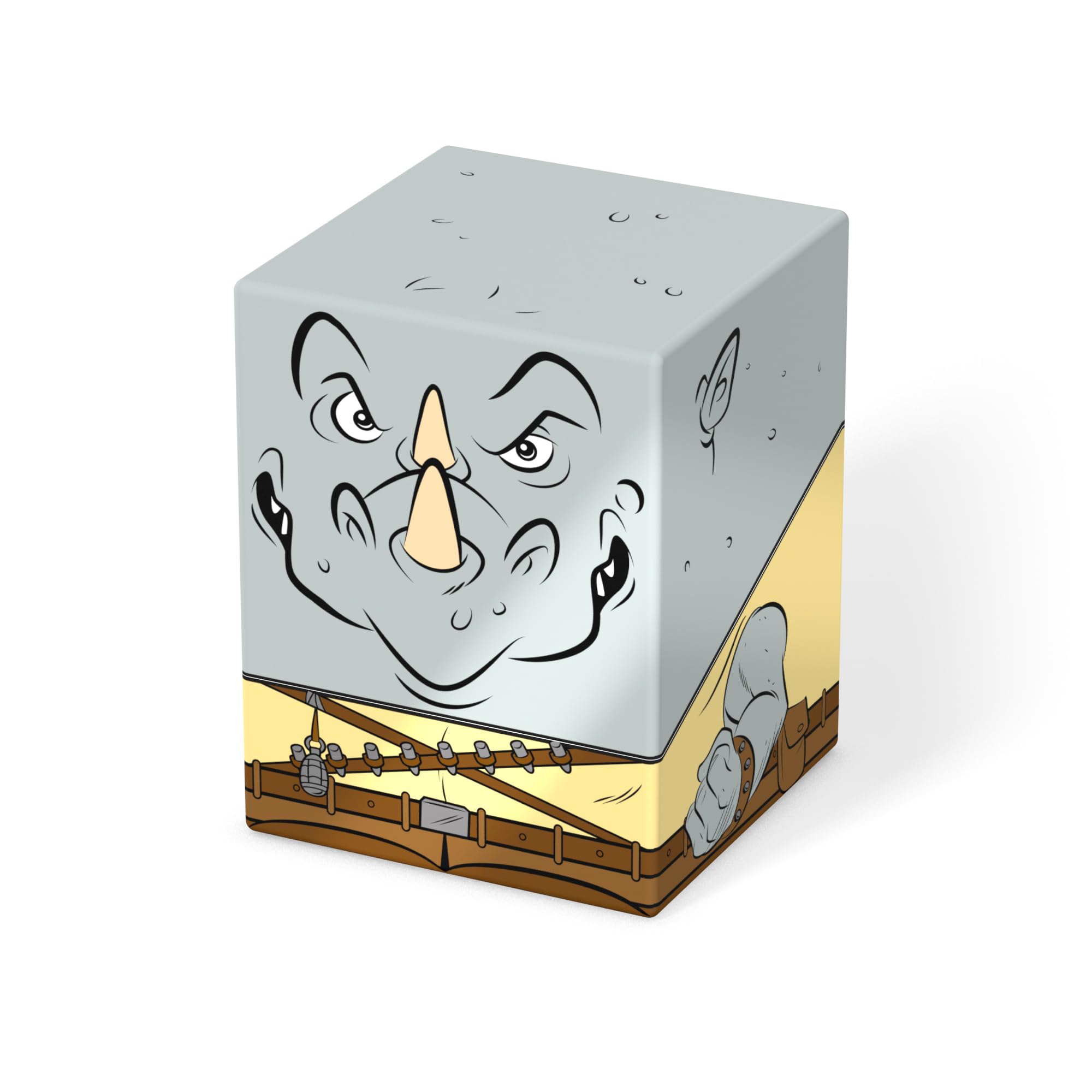 Ultimate Guard Squaroes Boulder 100+ secure closure keeps cards safe during transport.