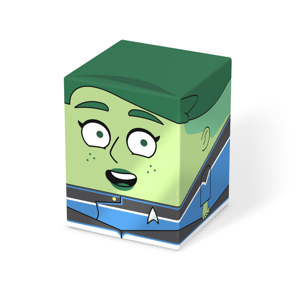 Ultimate Guard Squaroes Boulder100 closed lid highlights durable, secure deck box
