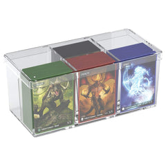Ultimate Guard Stack 'n' Safe Box closed, portable storage for 480 sleeved cards.
