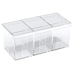 Clear polystyrene construction of the Stack 'n' Safe Box for quick card viewing.