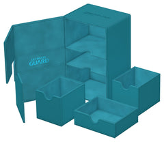 Ultimate Guard Twin Flip'n'Tray 160+ petrol xenoskin construction enhances durability